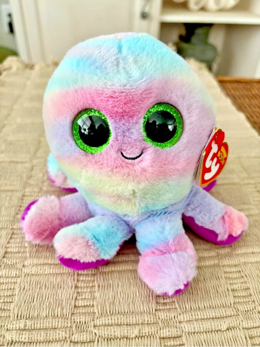 TY Bubbles the Octopus Beanie Boo Plush Toy